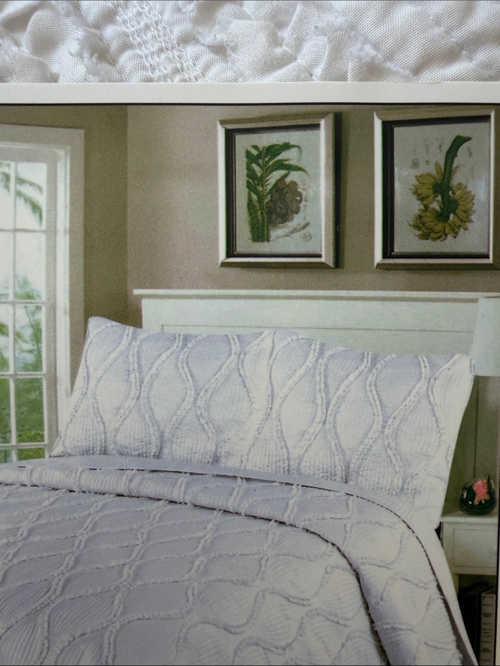 Classic Textured White king Size pillow shams Set - Elegant Home Bedding